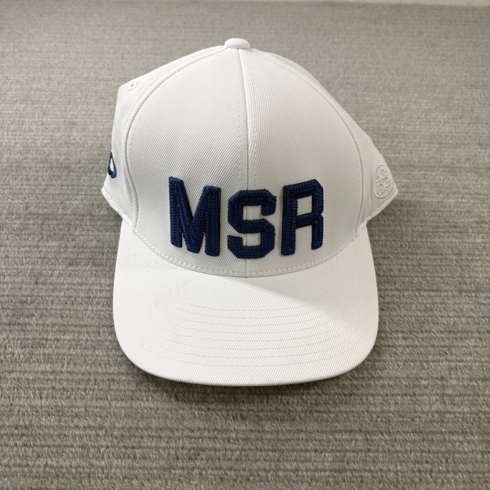 G/FORE Flexfit 110 Golf Hat Mens White Snapback MSR Embroidered Adjustable NWT